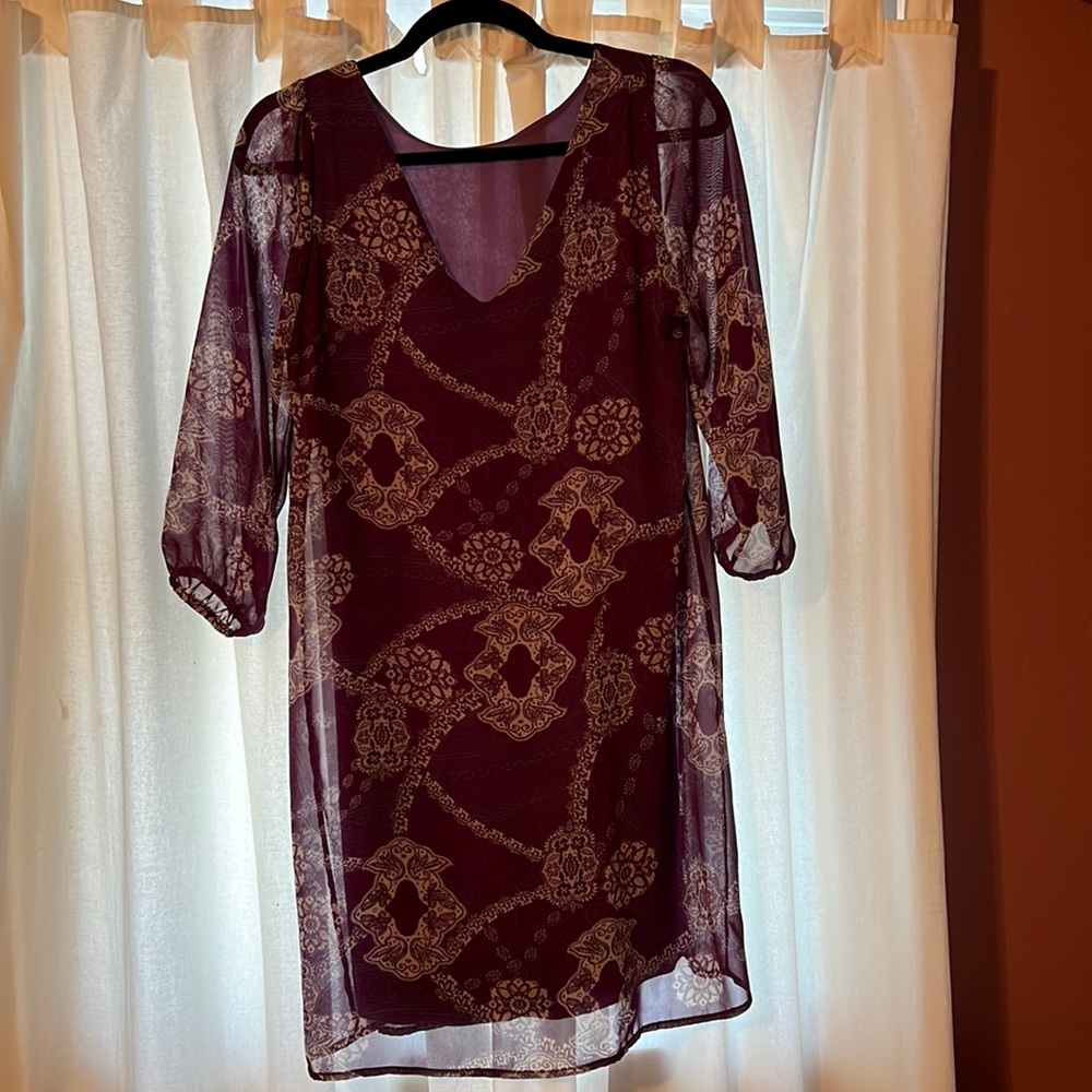 Aina Be Purple Paisley Dress